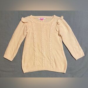 Rufflebutts Cream Sweater Dress